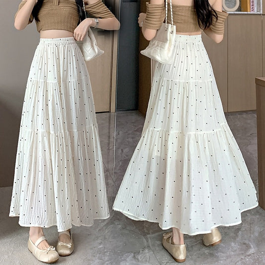 Stitching Ballet Style High Waist A- Line Skirt