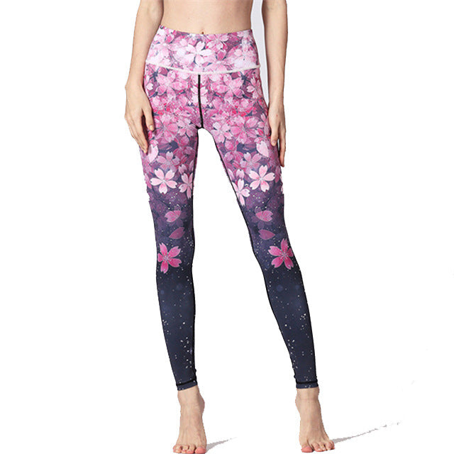 Popular nine point yoga pants in Europe and America
