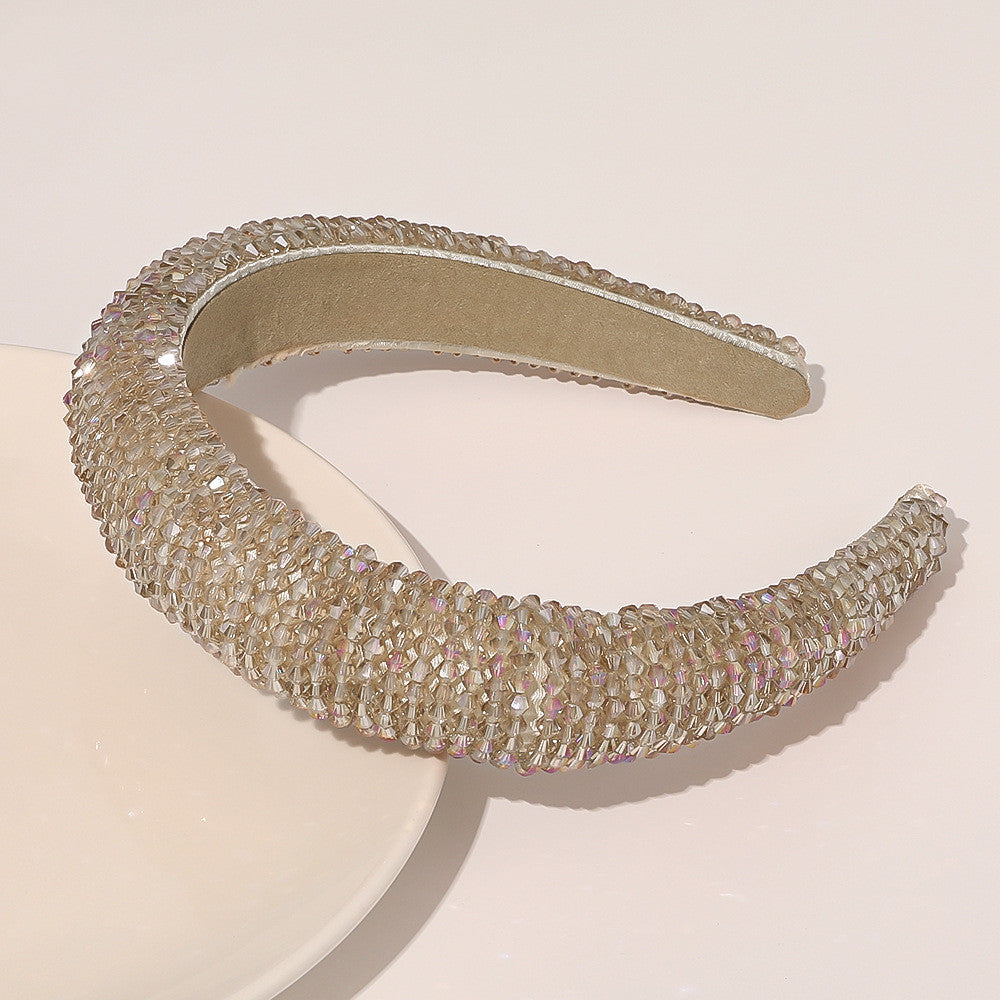 Sponge wide brim handmade headband