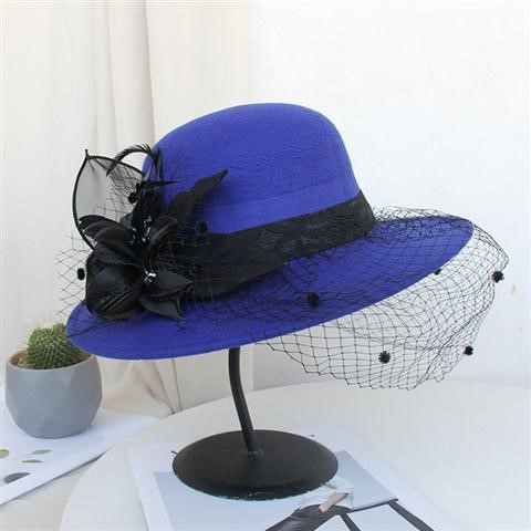 Ladies Temperament Retro Mesh Fashion Hat Trend