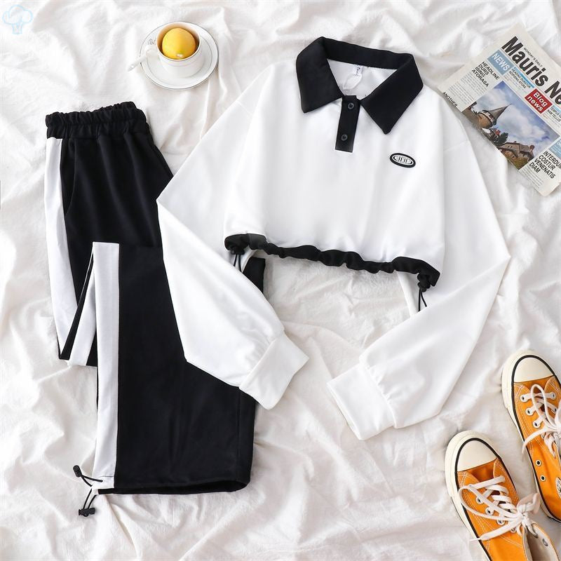 Student Waist Cropped Loose Top