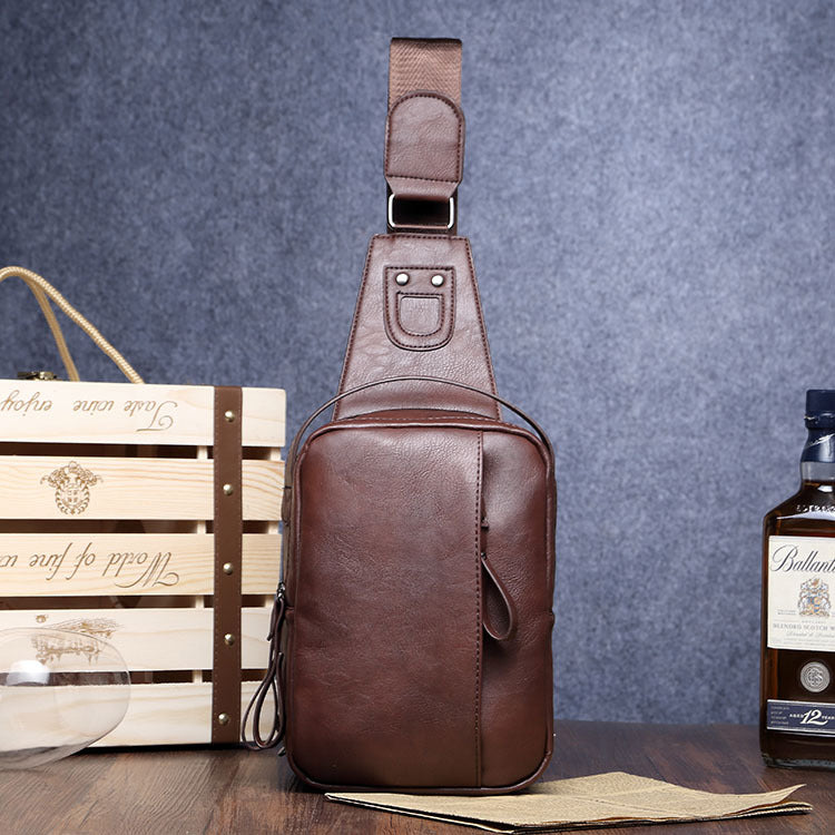 Factory Direct Sales New Men's Chest Package Korean Casual Lounge Single Shoulder Male Bag Slant Bag Tide Money Wholesale