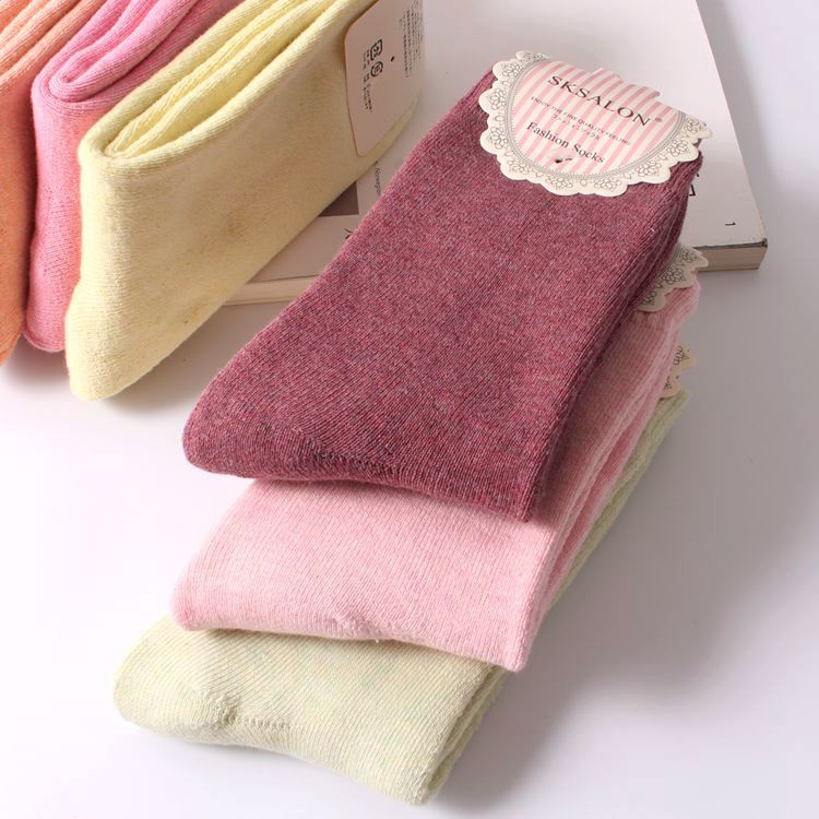 Pure cotton thickened women's towel socks
