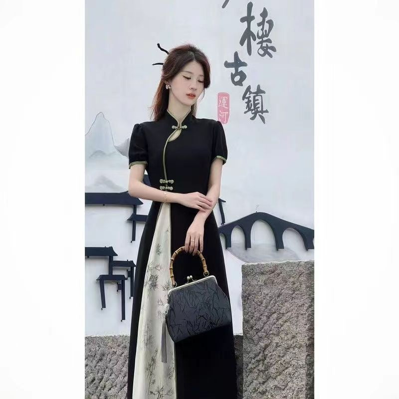 Womens Stylish Refined And Slimming New Chinese Style Dress