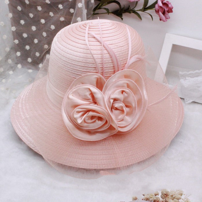 New Organza Ladies Outdoor Sun Hat Big Brim Sun Protection