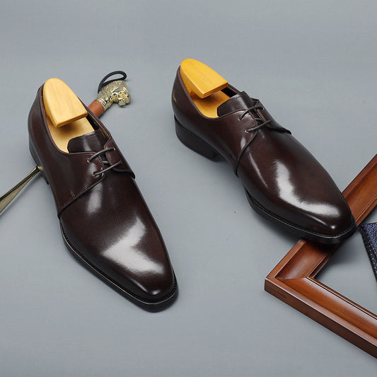Men's Business Derby Leather Plus Size Dress Shoes