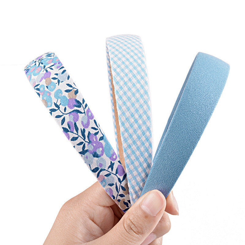 Floral Fine Hair Band Set Fabric Printing  Headband