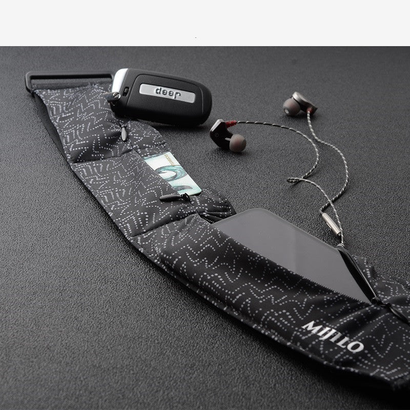 Three pocket running phone waist bag