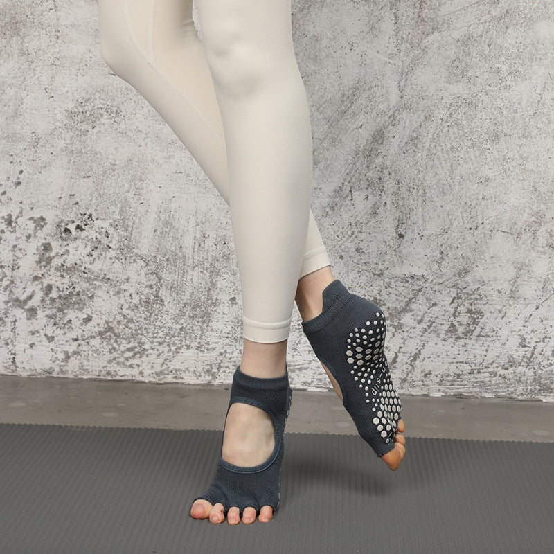 New Sports Yoga Split Finger Non-slip Five-finger Socks