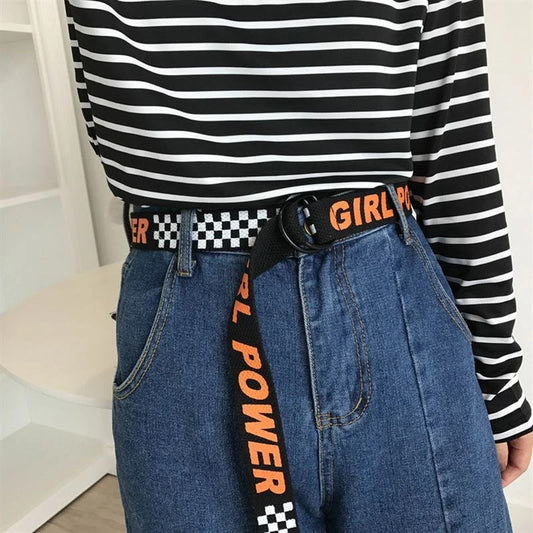 Letter BF belt