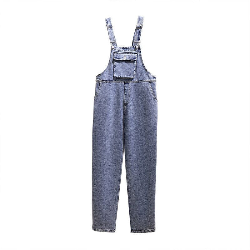 Women's denim overalls