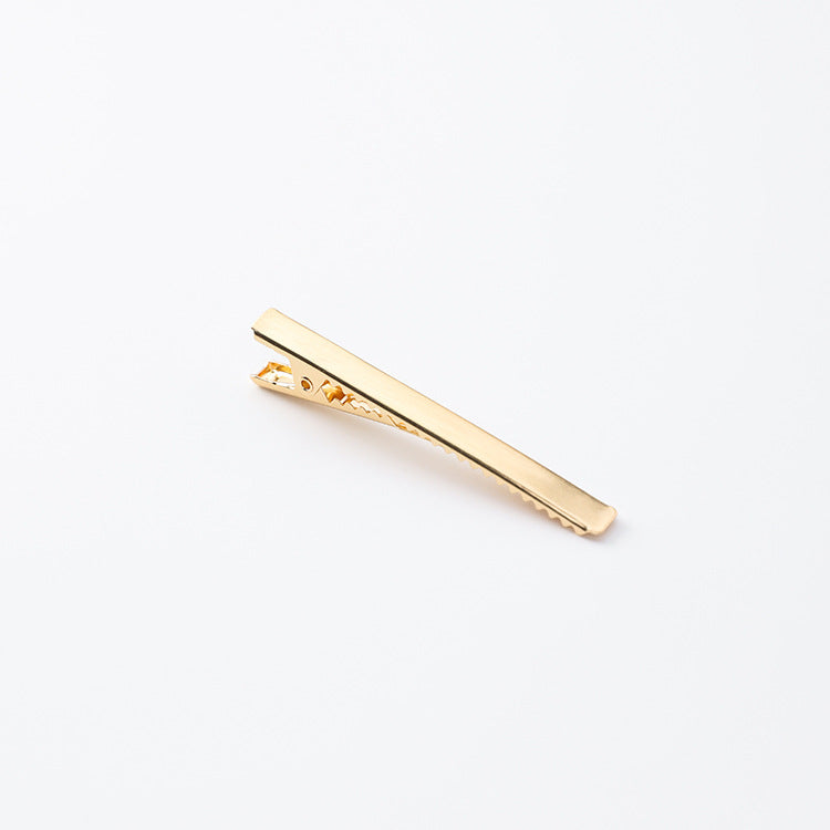 Metal Brushed Simple Word Duckbill Clip Liu Seaside Clip Top Clip