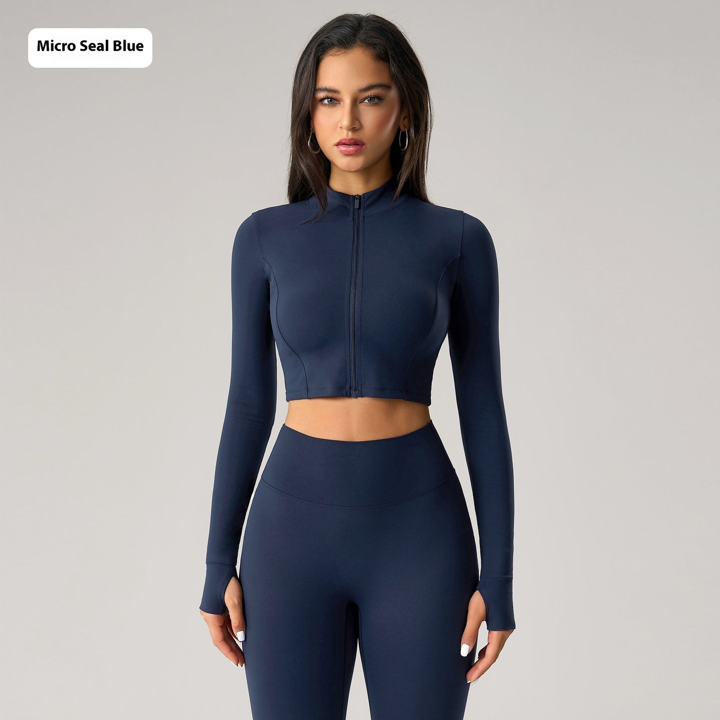 European And American Skinny Short Zipped Sports Coat Women