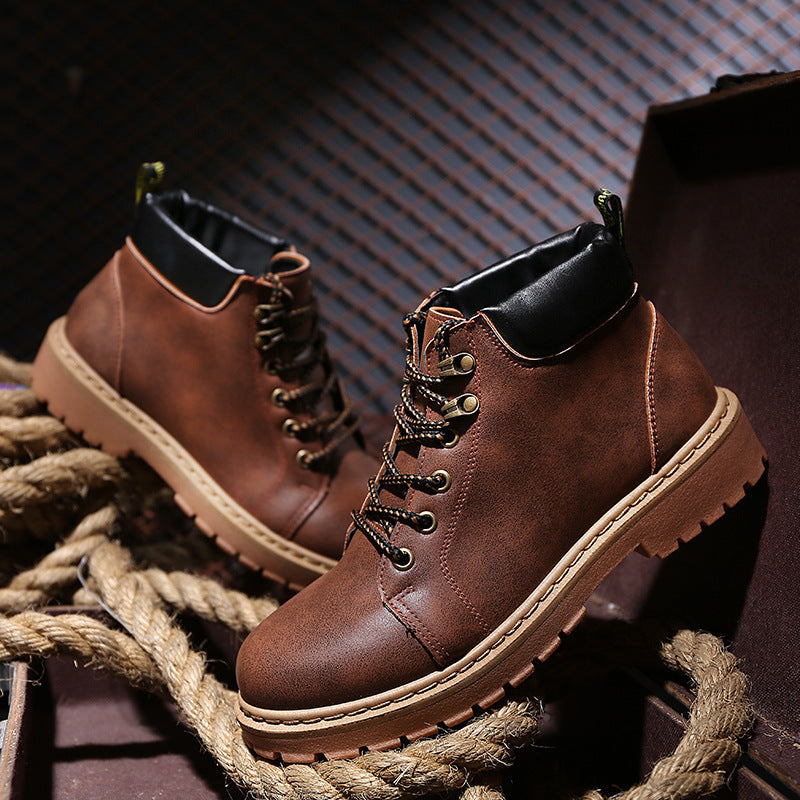 High boots men's heightened boots