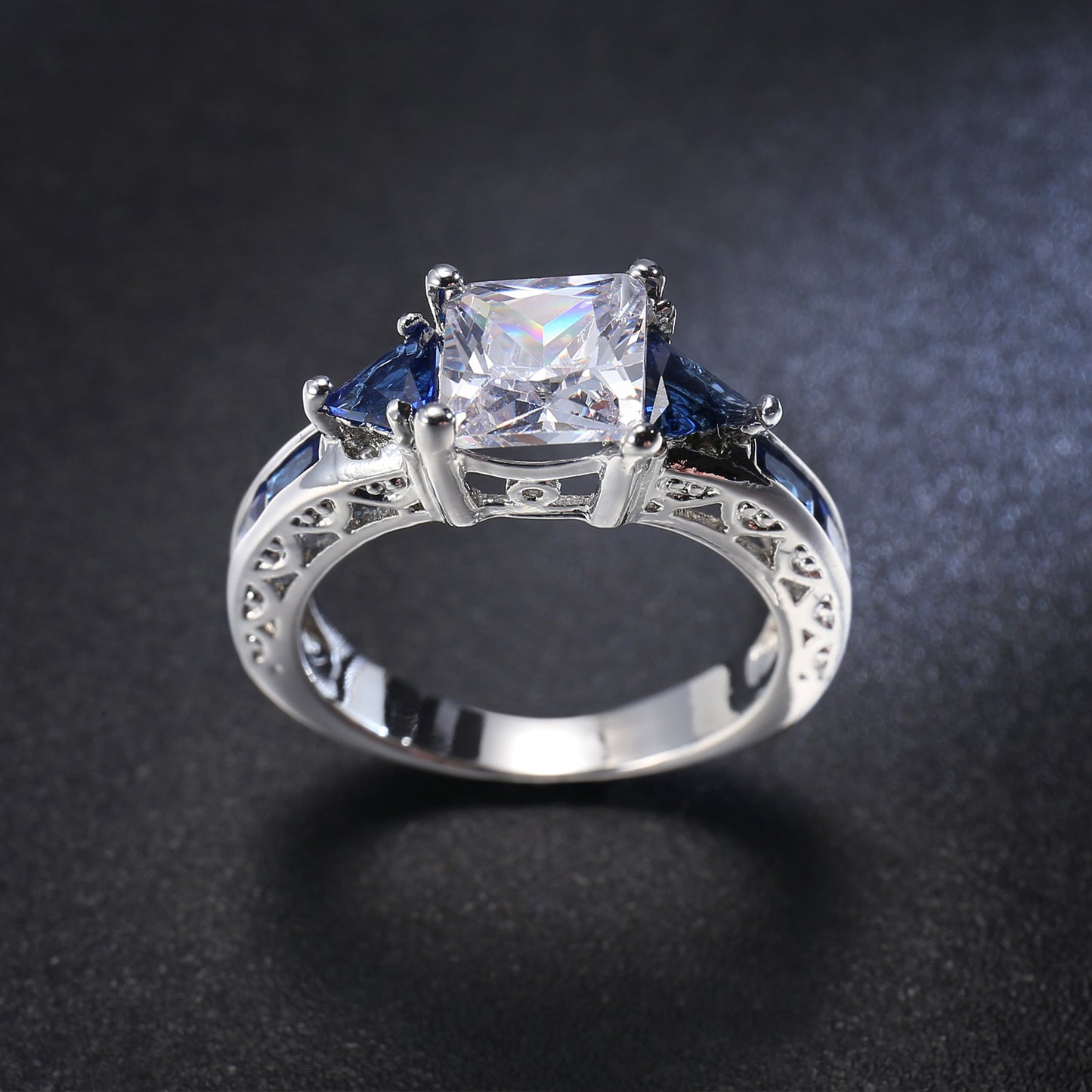 Dame Zircon Smykkering