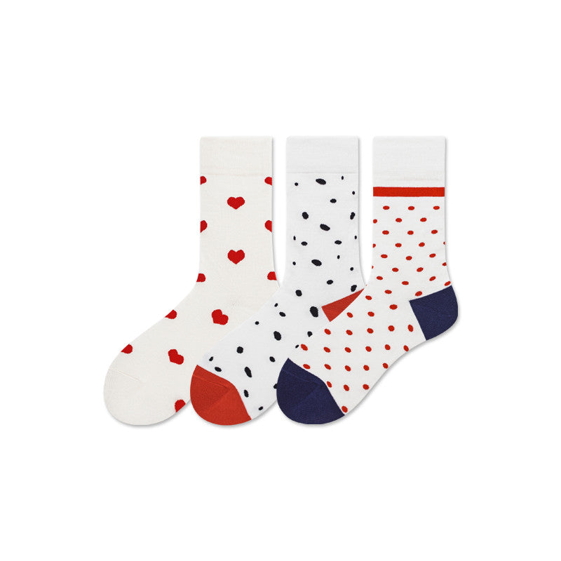 Spring And Summer Socks Trend Skateboarding Socks Cotton Stockings College Style Cotton Striped Socks