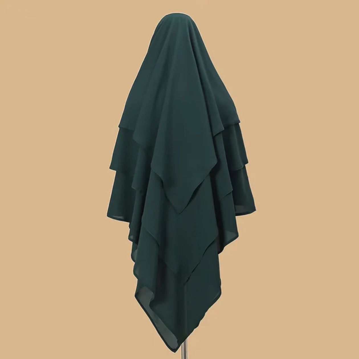 Extended And Widened Single-layer Ripped-edge Headscarf