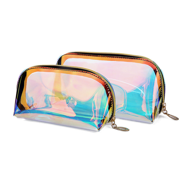 Laser illusion cosmetic bag