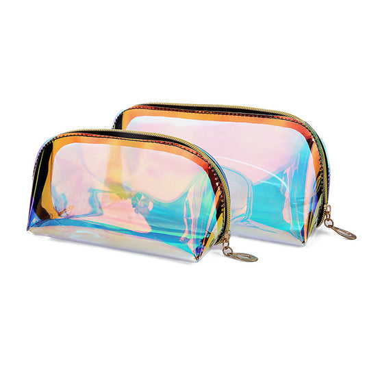 Laser illusion cosmetic bag