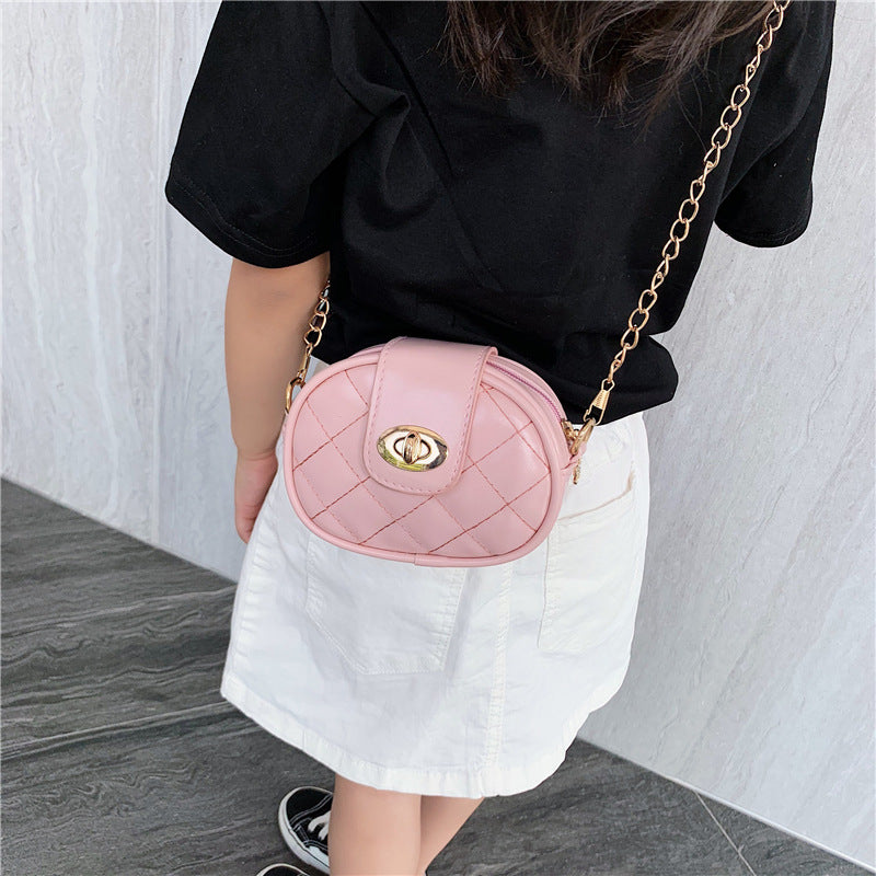 Children's mini diamond chain crossbody bag