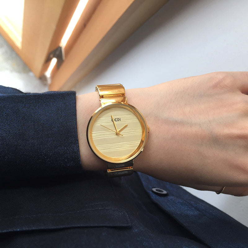 Golden vintage small gold watch