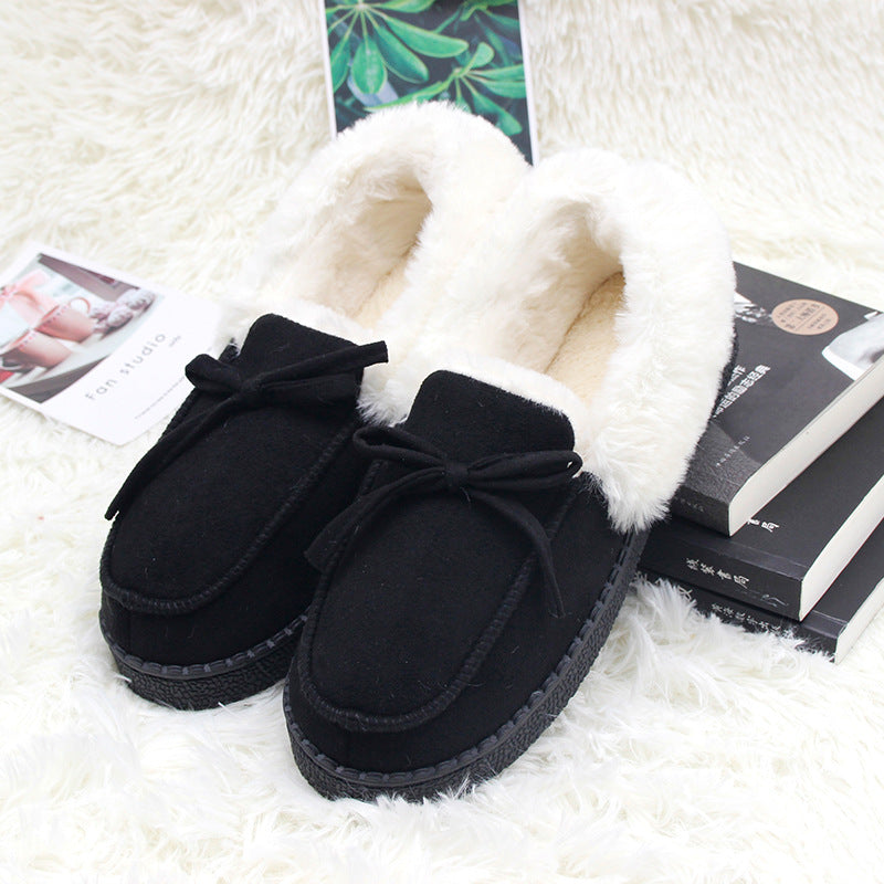 Winter Female Home Couple Indoor Push Slippers