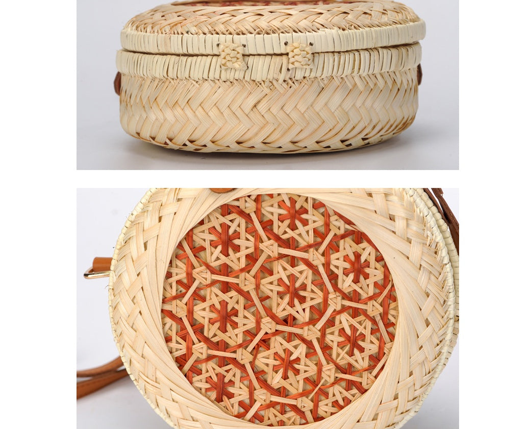 Vietnamese hand-woven bamboo braided bag