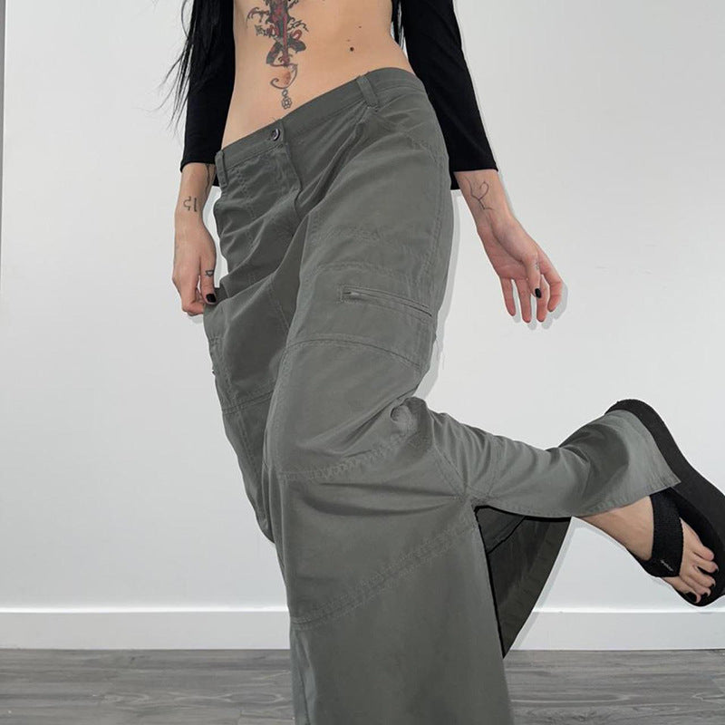 European And American Street Retro Split Skirt