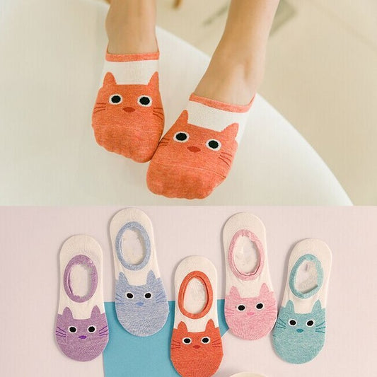 Warm Comfortable Cotton Girl Women Ankle Socks Female Bottom Invisible Color Girl Boy