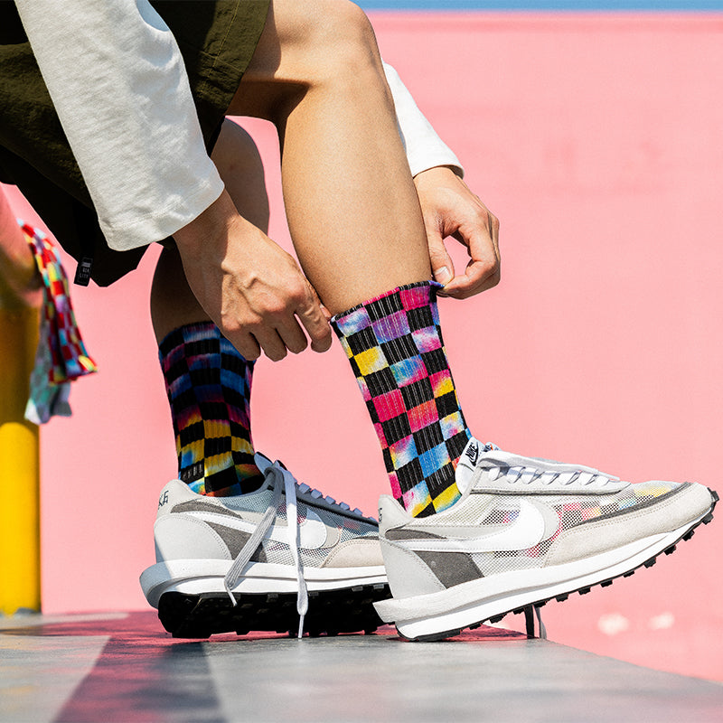 Herre Tie Dye Sokker Svedabsorberende Terry