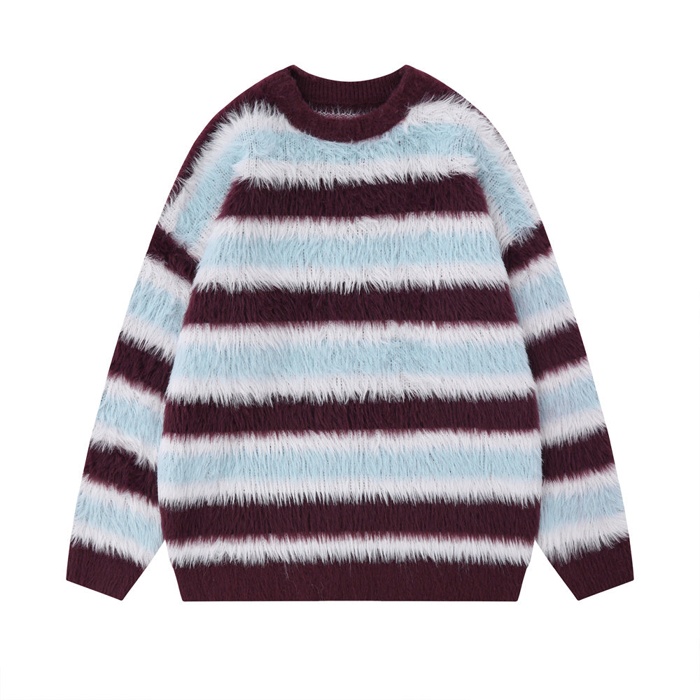 Round-neck With Fleece Lining Sweater Men