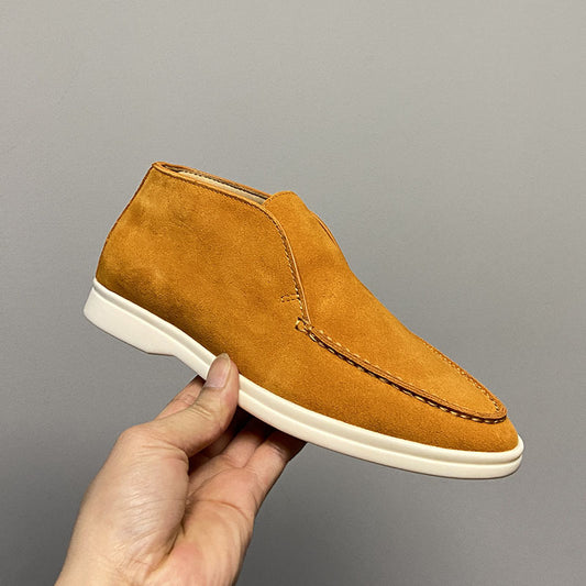 Retro flade ankelhøje loafers