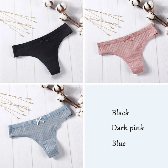Set G-String Thong Panties   3 Pcs