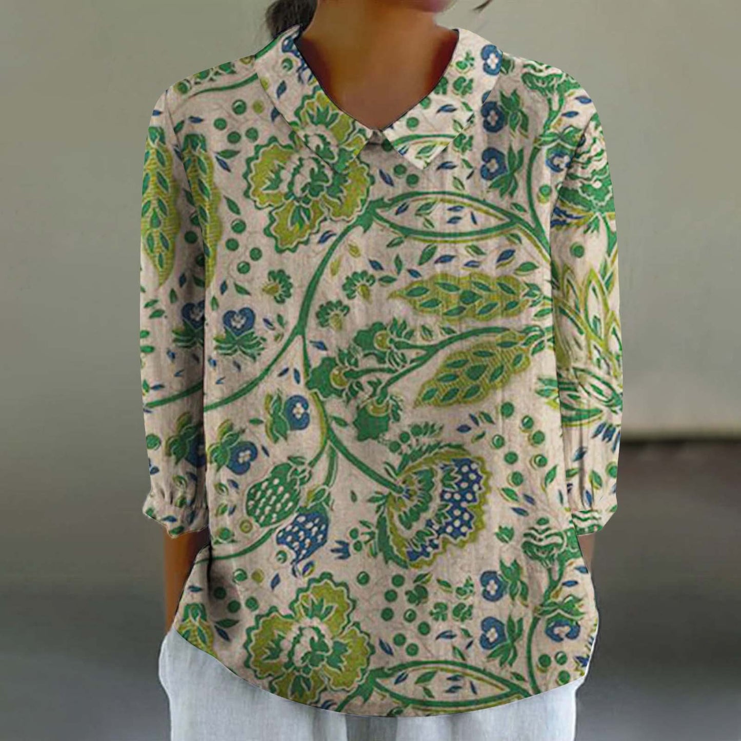 Women's Loose Casual Graffiti Printing Shirt