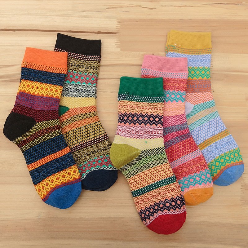 National color cotton socks