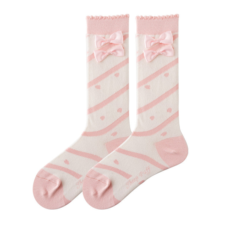 Cherry Blossom Series Spring Cute Girly Cotton Socks