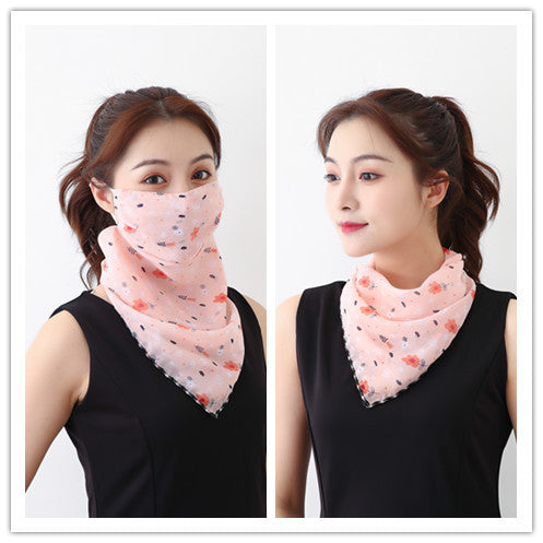 Summer outdoor riding mask driving sun shading scarf