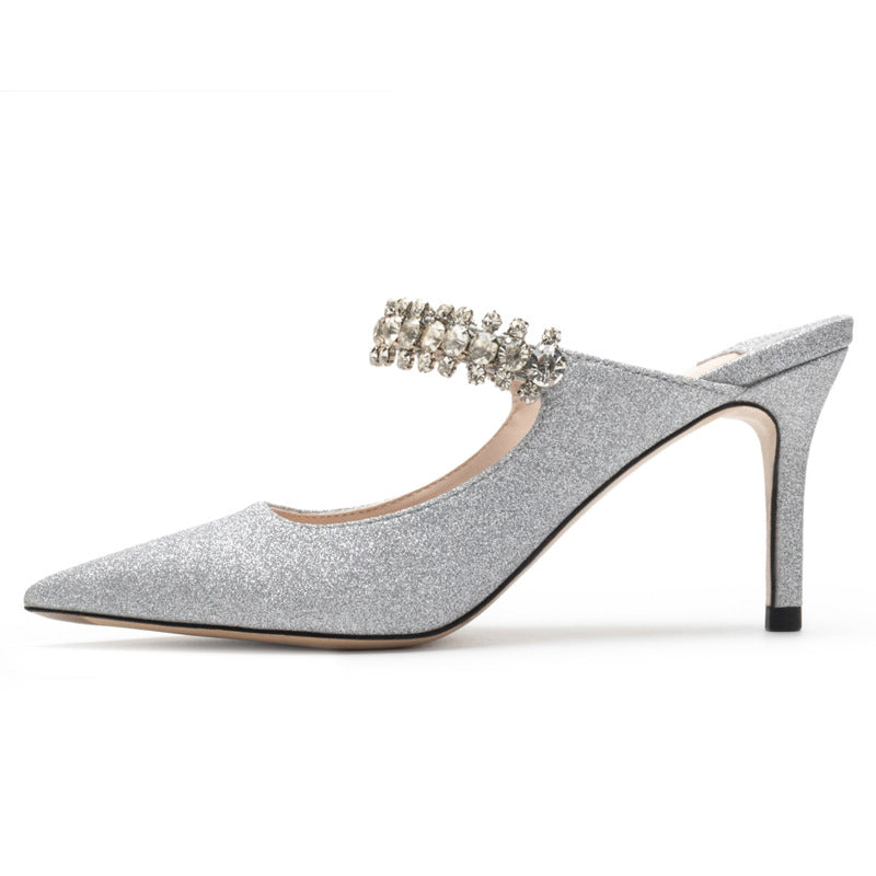 Patent Leather Stylish Pointed Stiletto High Heel Shoes