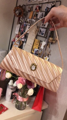 Vintage Antique Bag With Drill Hand Carrying Chain Crossbody Shoulder