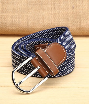 Elastic woven elastic men's belt