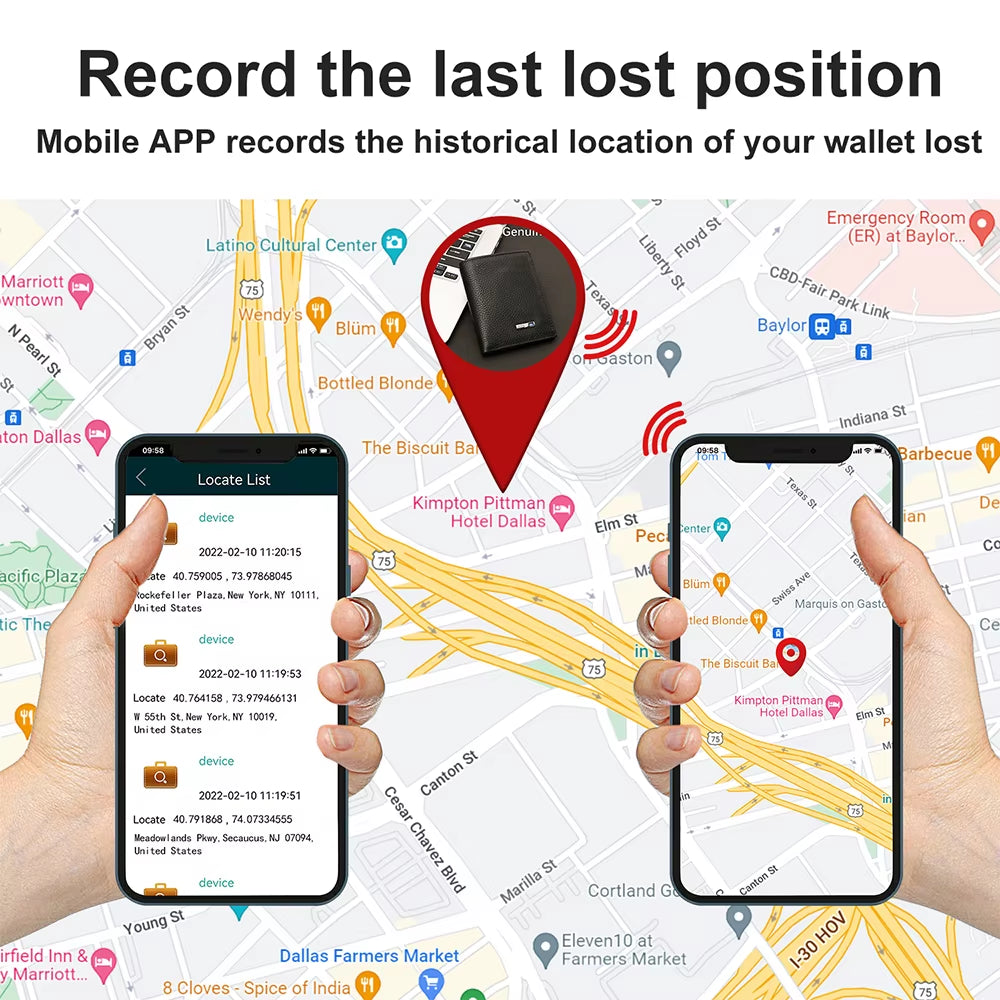 Wallet Tracker Card Android Card Air Tag Tracker Wallet Gps Tracker for Men Fathers Day Gift with Gift Box Mothers Day Gift 2025