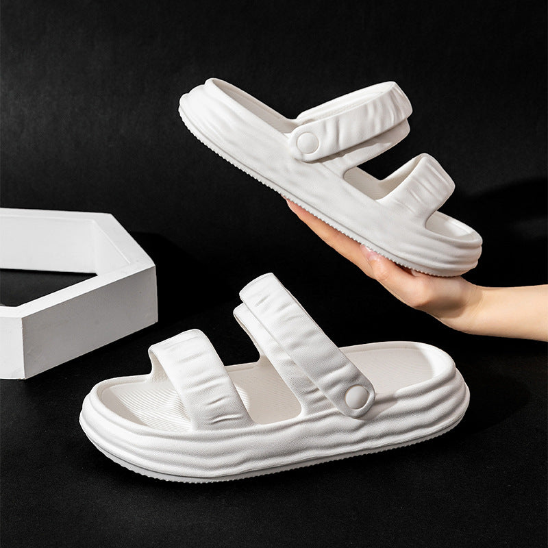 Women's Thick Sole Heightened Non-slip Breathable Slippers