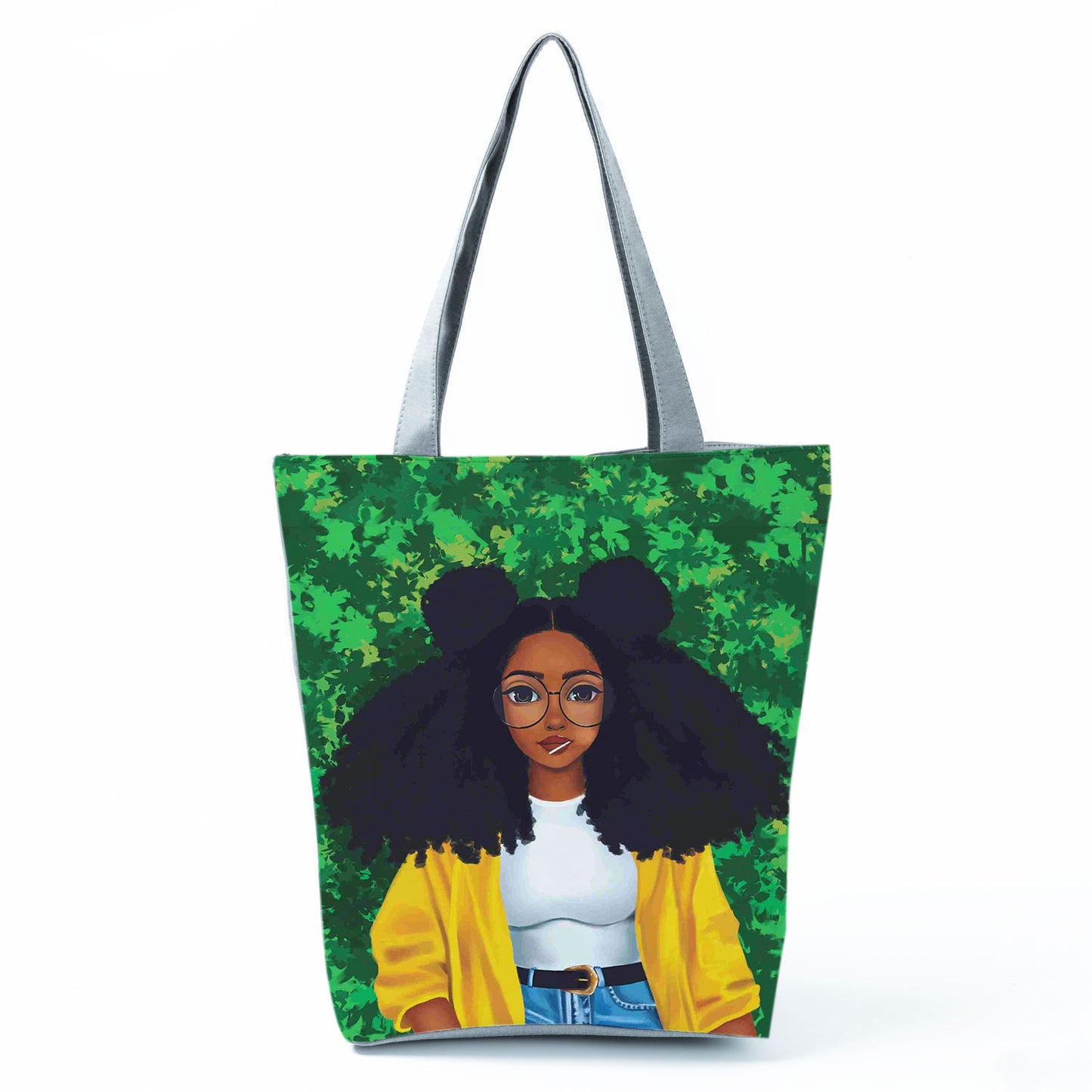 Girls Print Portable Lazy Lightweight Shopping Bag