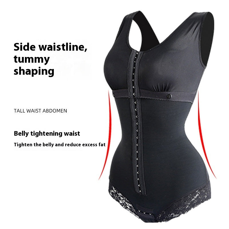 Women's Fashion Lace Belly Contracting One-piece Corset