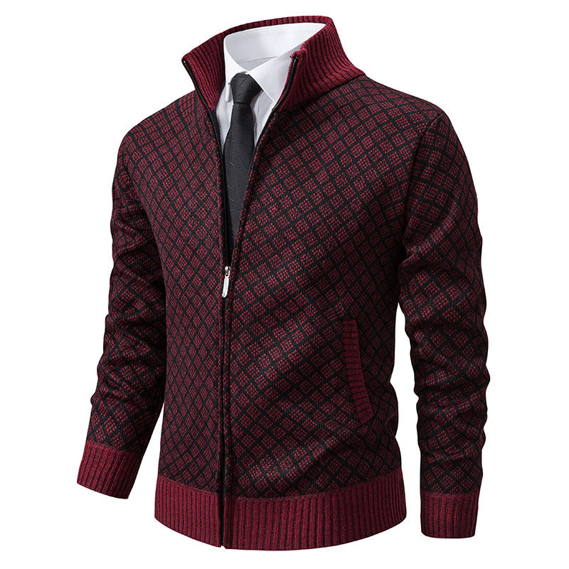 Men's Fashion Plaid Jacket Coat