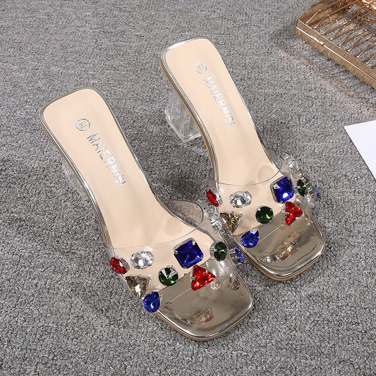 Low cut women's plus size sandals
