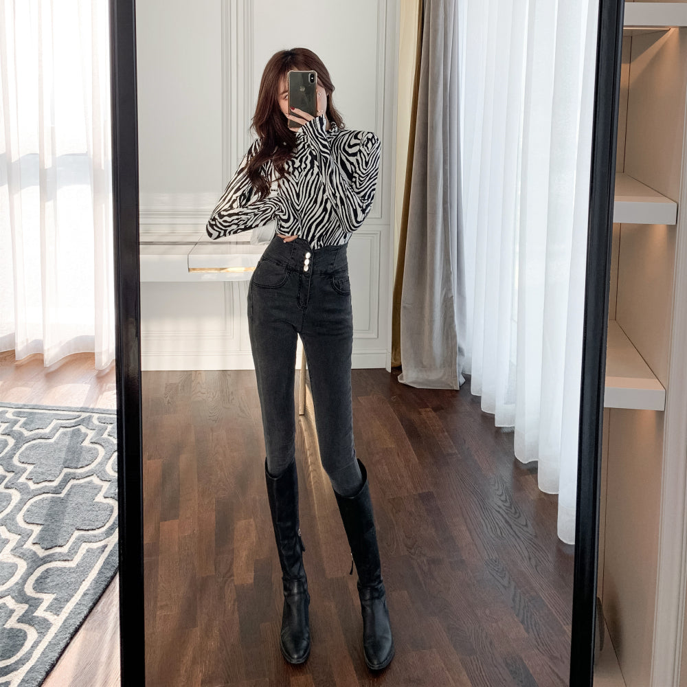 Plus Velvet Slimming All-Match Pencil Pants