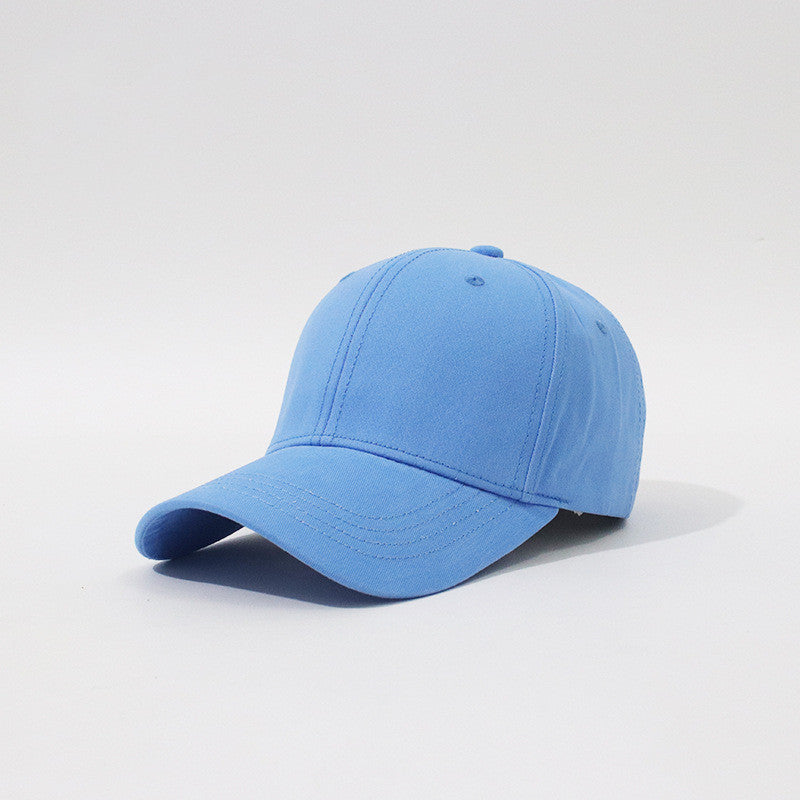 New Hard Top Solid Color Simple Fashion Household Baseball Hat