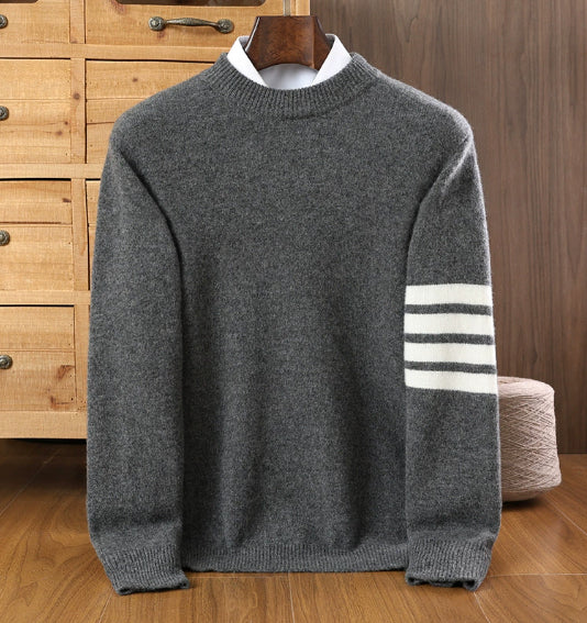 Trendy Casual Round Neck Sweater Knitted Bottoming Shirt