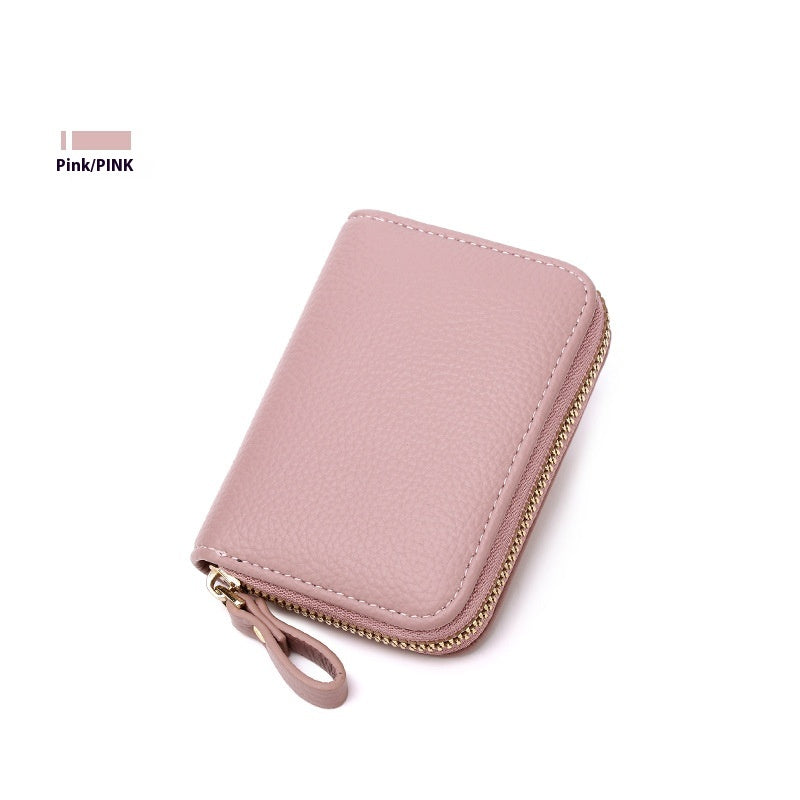 Anti-theft Swiping Expanding Card Holder Men's Ladies Card Holder Card Holder Multifunctional Zipper Small Wallet